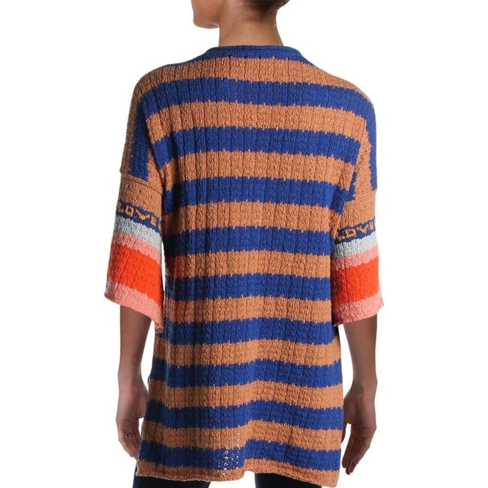 Free People Womens Bohemian Tunic Pullover Sweater Multi Color Small - Picture 2 of 5